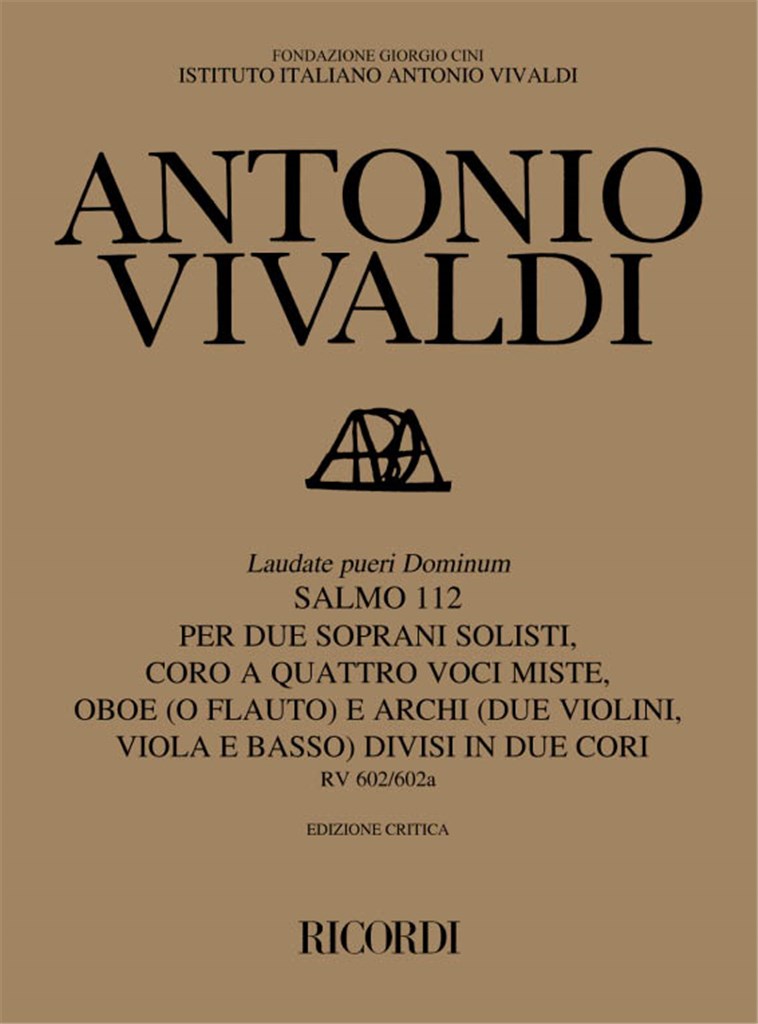 Laudate Pueri Dominum. Salmo 112 Rv 602-602A
